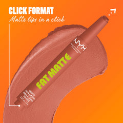 NYX PROFESSIONAL MAKEUP crayon inside a packed makeup bag for on-the-go touch-ups
