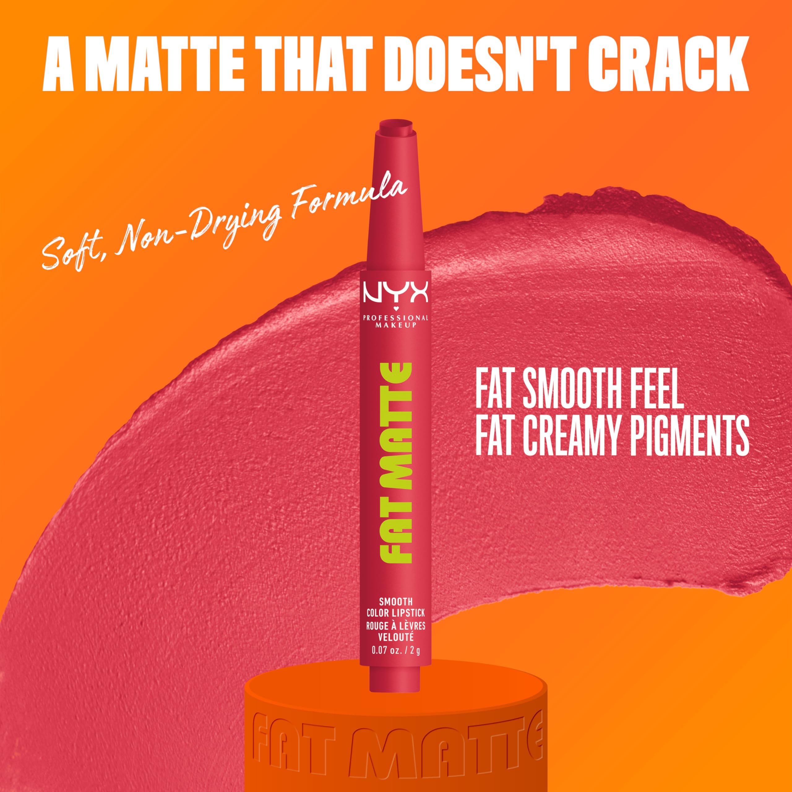 NYX PROFESSIONAL MAKEUP crayon tip close-up demonstrating smooth glide and precise application