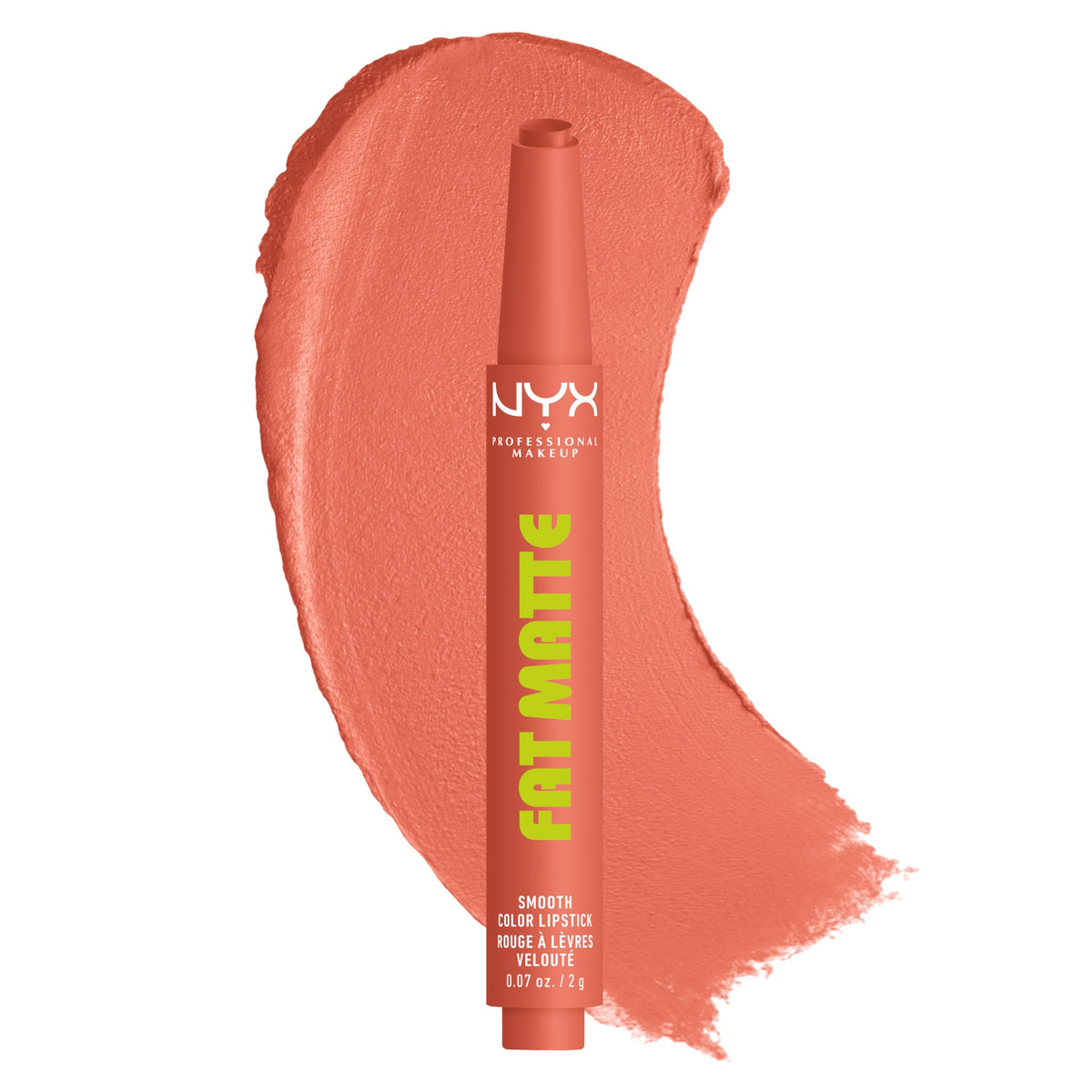 NYX PROFESSIONAL MAKEUP front packaging showing product and shade for easy selection