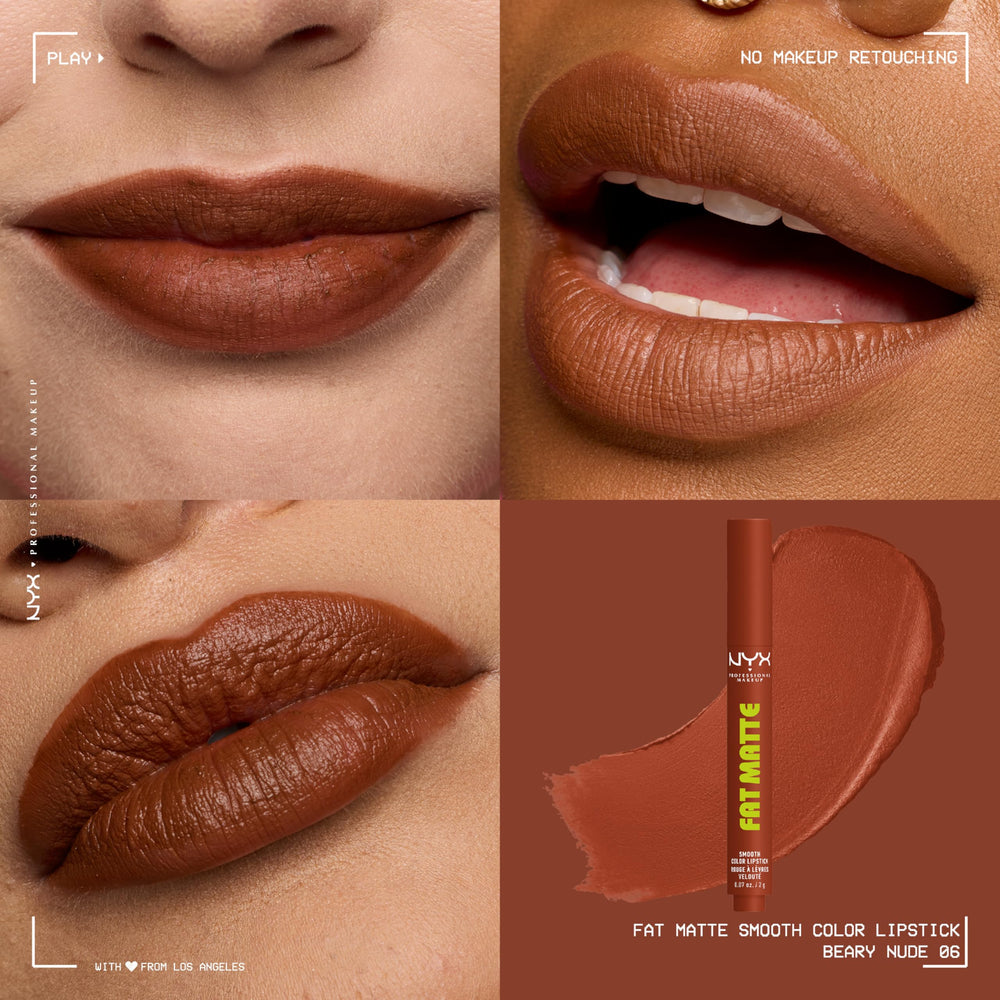 NYX PROFESSIONAL MAKEUP model wearing Beary Nude showing natural flattering effect