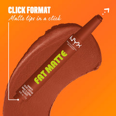 NYX PROFESSIONAL MAKEUP open crayon and cap highlighting travel-ready design