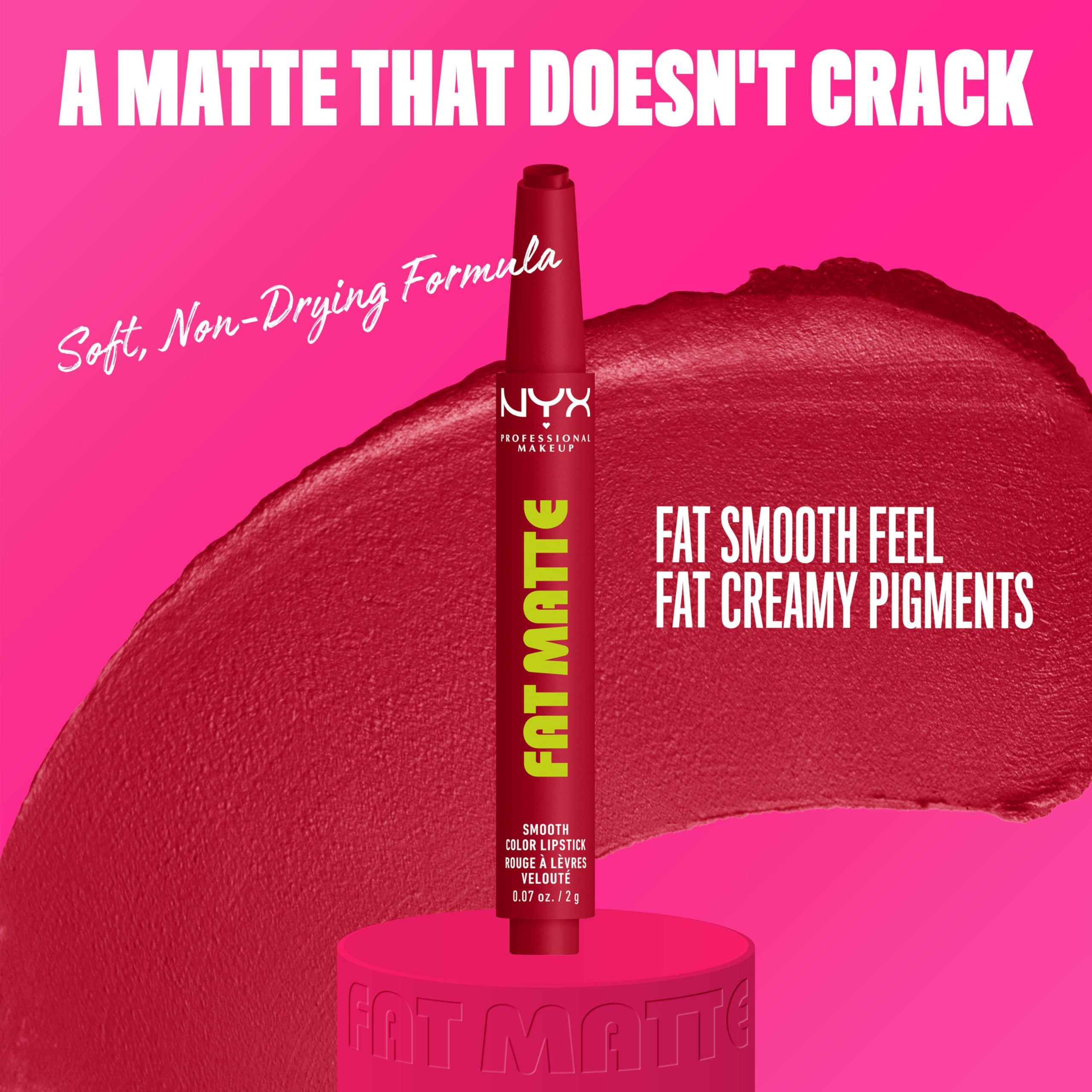 NYX PROFESSIONAL MAKEUP crayon tip close-up demonstrating smooth glide and precise application