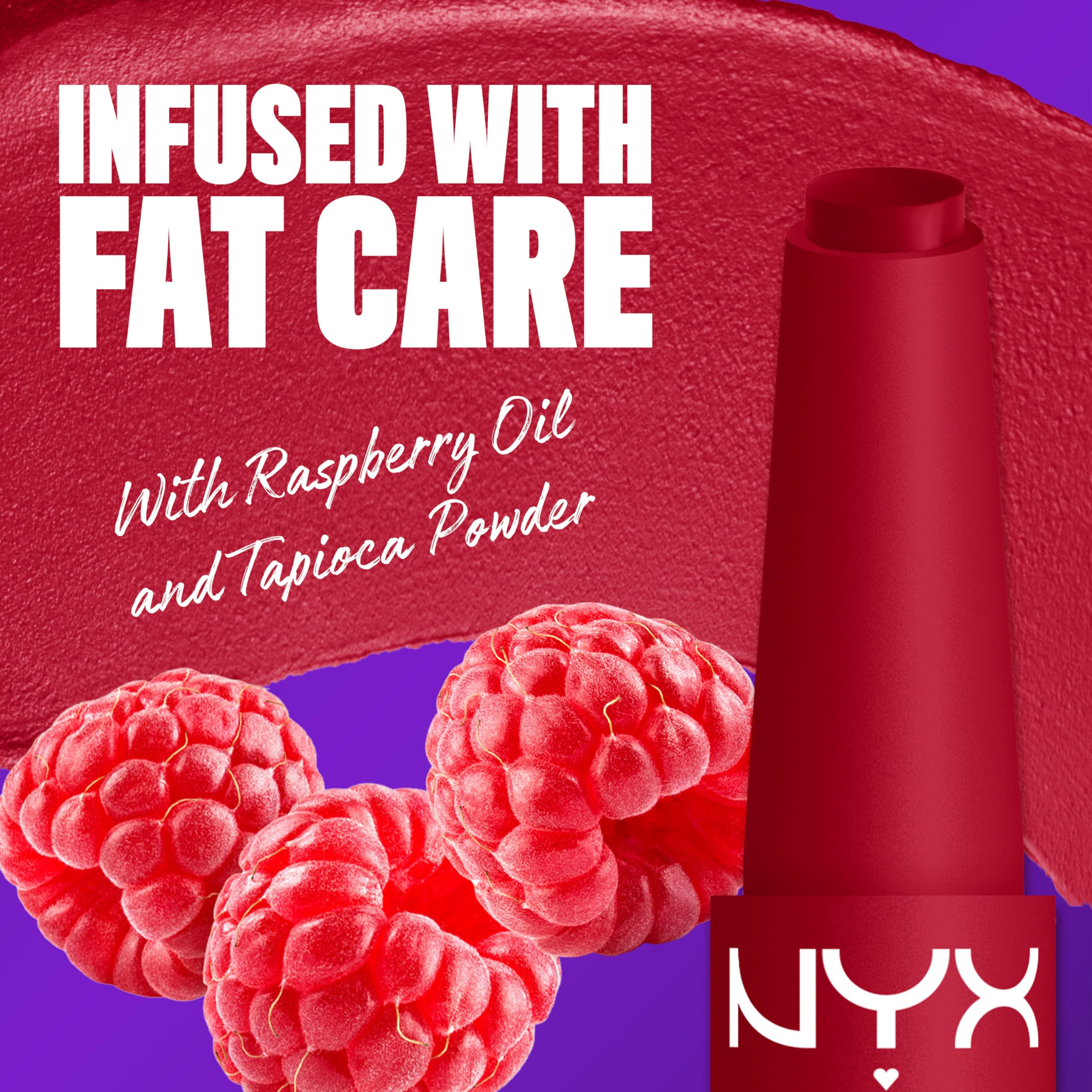 NYX PROFESSIONAL MAKEUP swatches on arm illustrating Scarlet Snuggles rich pigment and buildability