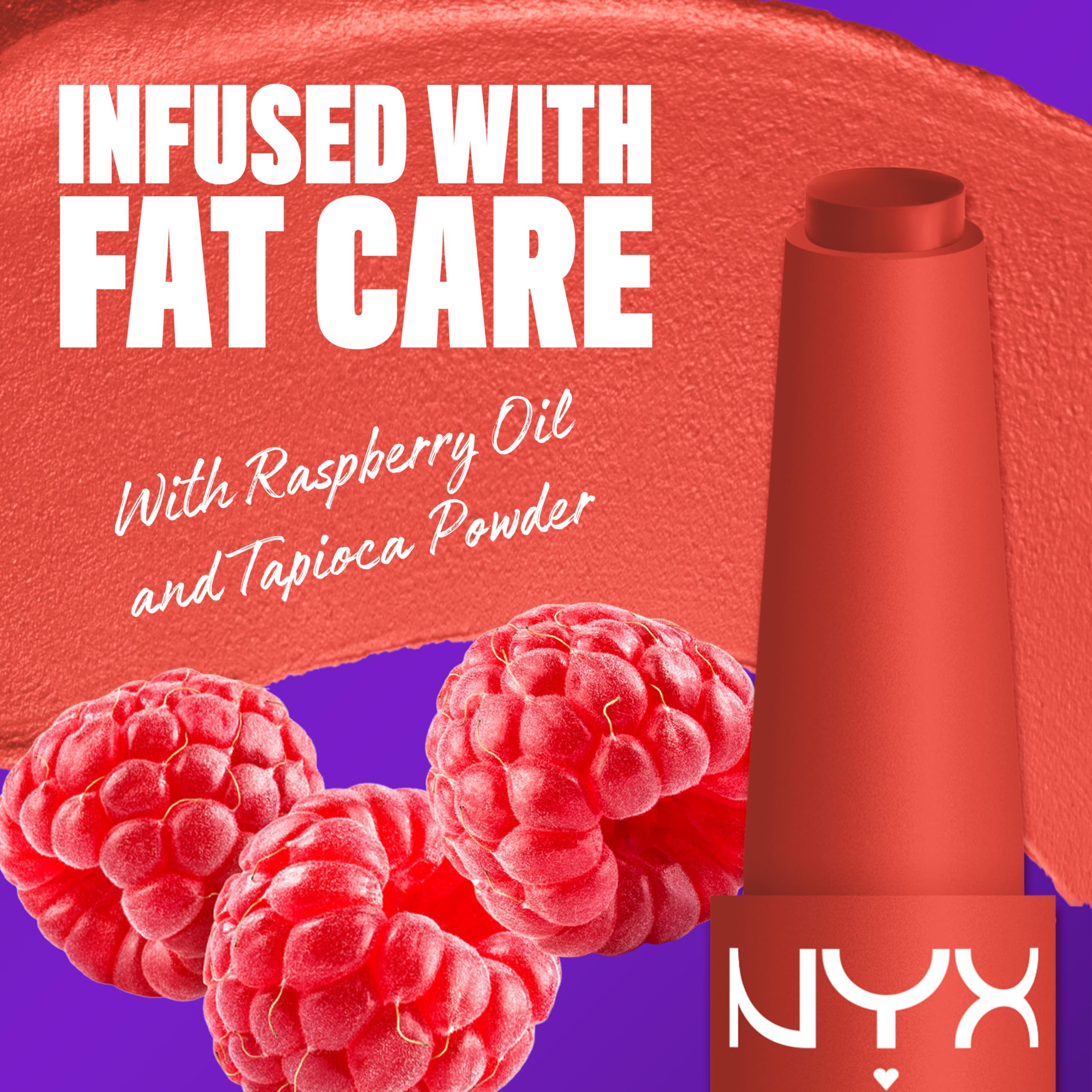 NYX PROFESSIONAL MAKEUP swatch on arm showing Coral Cuddlin' color payoff