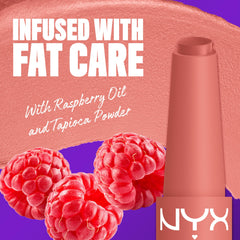 NYX PROFESSIONAL MAKEUP swatch of Cashmere Cutie on arm showing true peachy-nude payoff