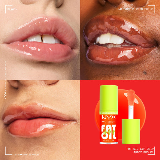 NYX PROFESSIONAL MAKEUP close-up applicator demonstrating plush hug and precise, even application