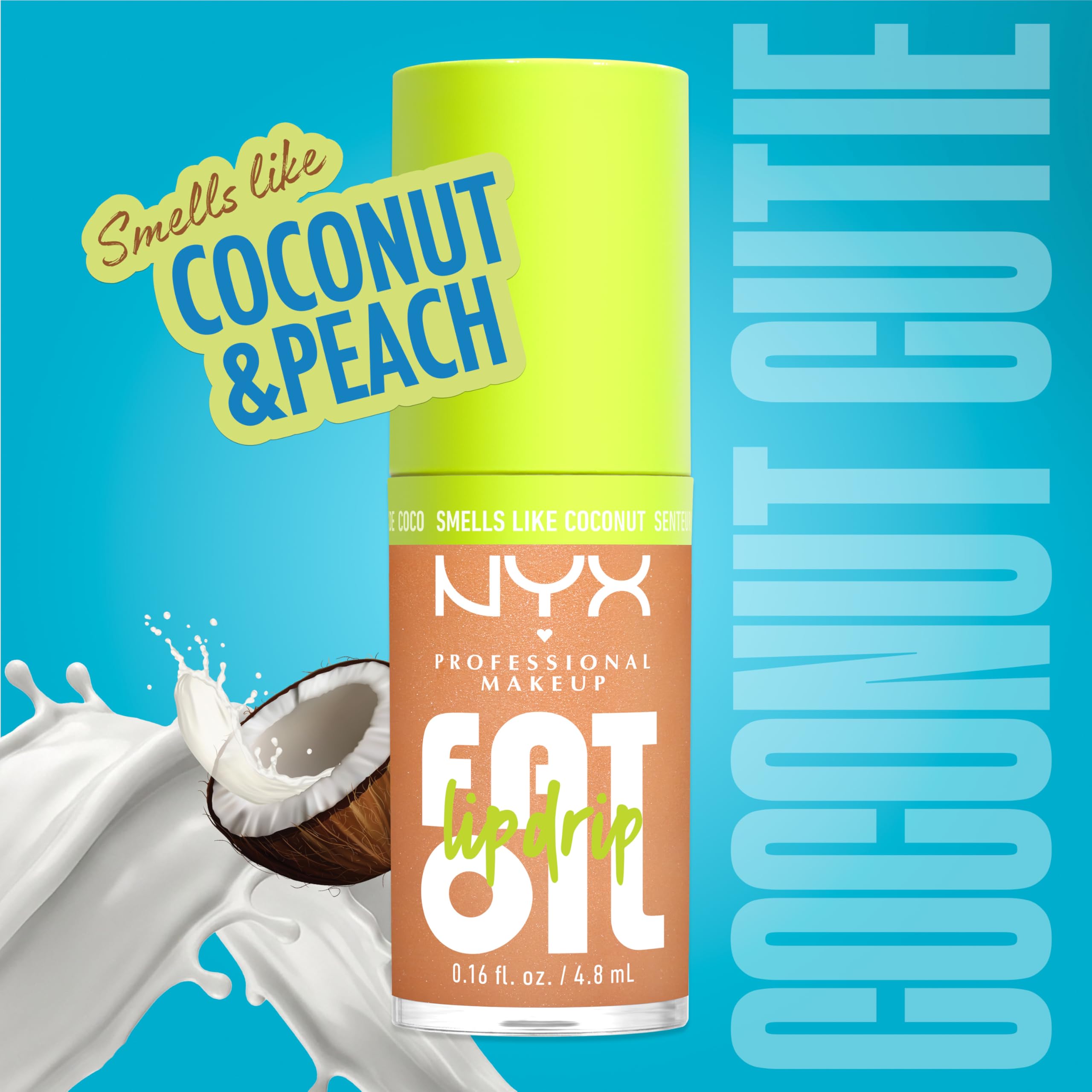 NYX PROFESSIONAL MAKEUP macro on lips highlighting champagne shimmer and luminous effect