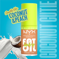 NYX PROFESSIONAL MAKEUP macro on lips highlighting champagne shimmer and luminous effect