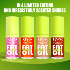 NYX PROFESSIONAL MAKEUP oils and squalane bottle highlighting nourishing ingredients for soft lips