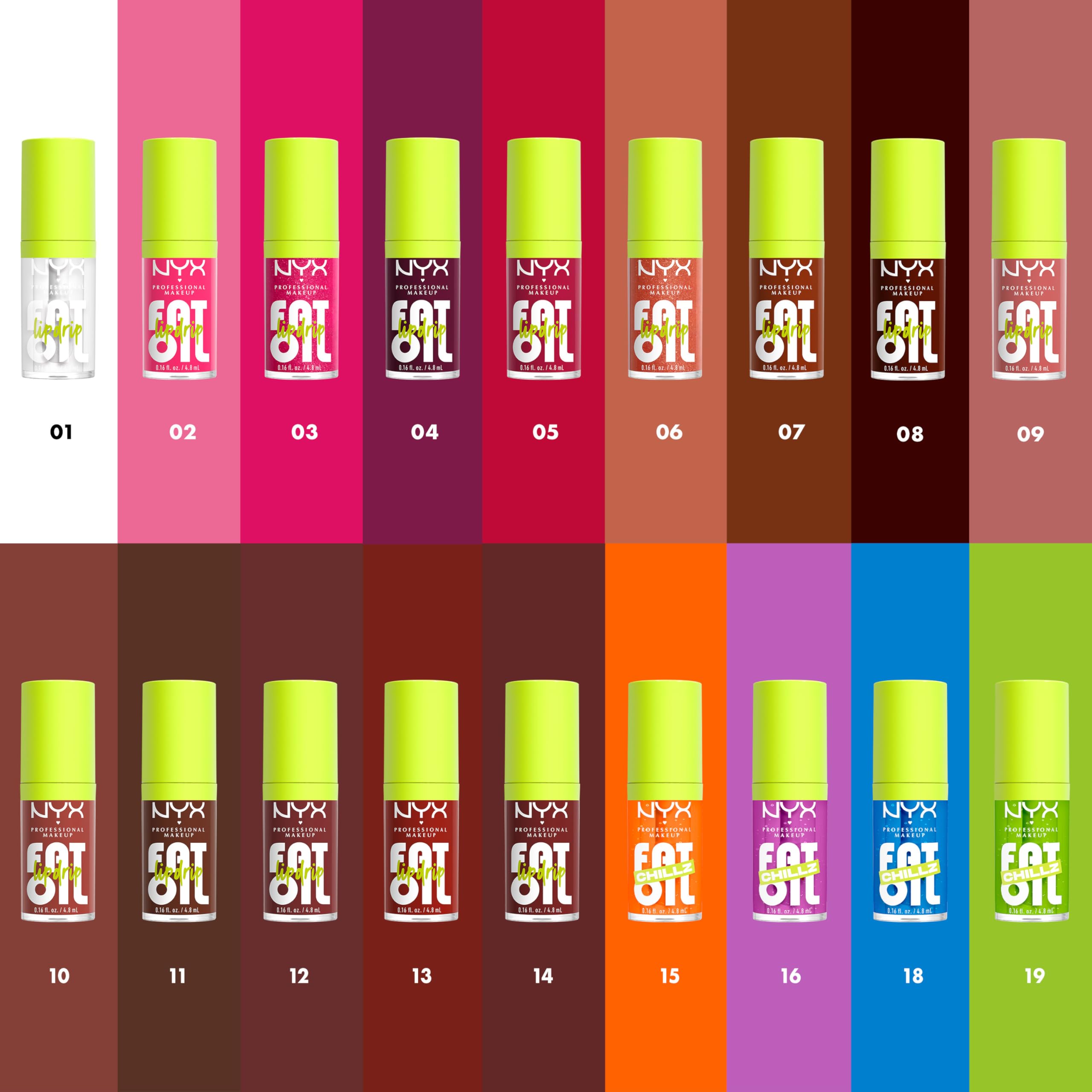 NYX PROFESSIONAL MAKEUP cloudberry and raspberry oil bottles showing key nourishing ingredients benefit hydration
