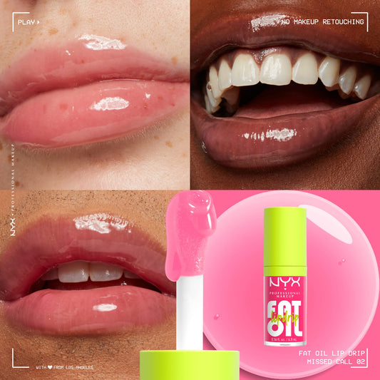 NYX PROFESSIONAL MAKEUP applicator close-up displaying smooth nonsticky gloss