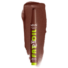 NYX PROFESSIONAL MAKEUP front packaging showing click-up balm and shade label benefits hydration