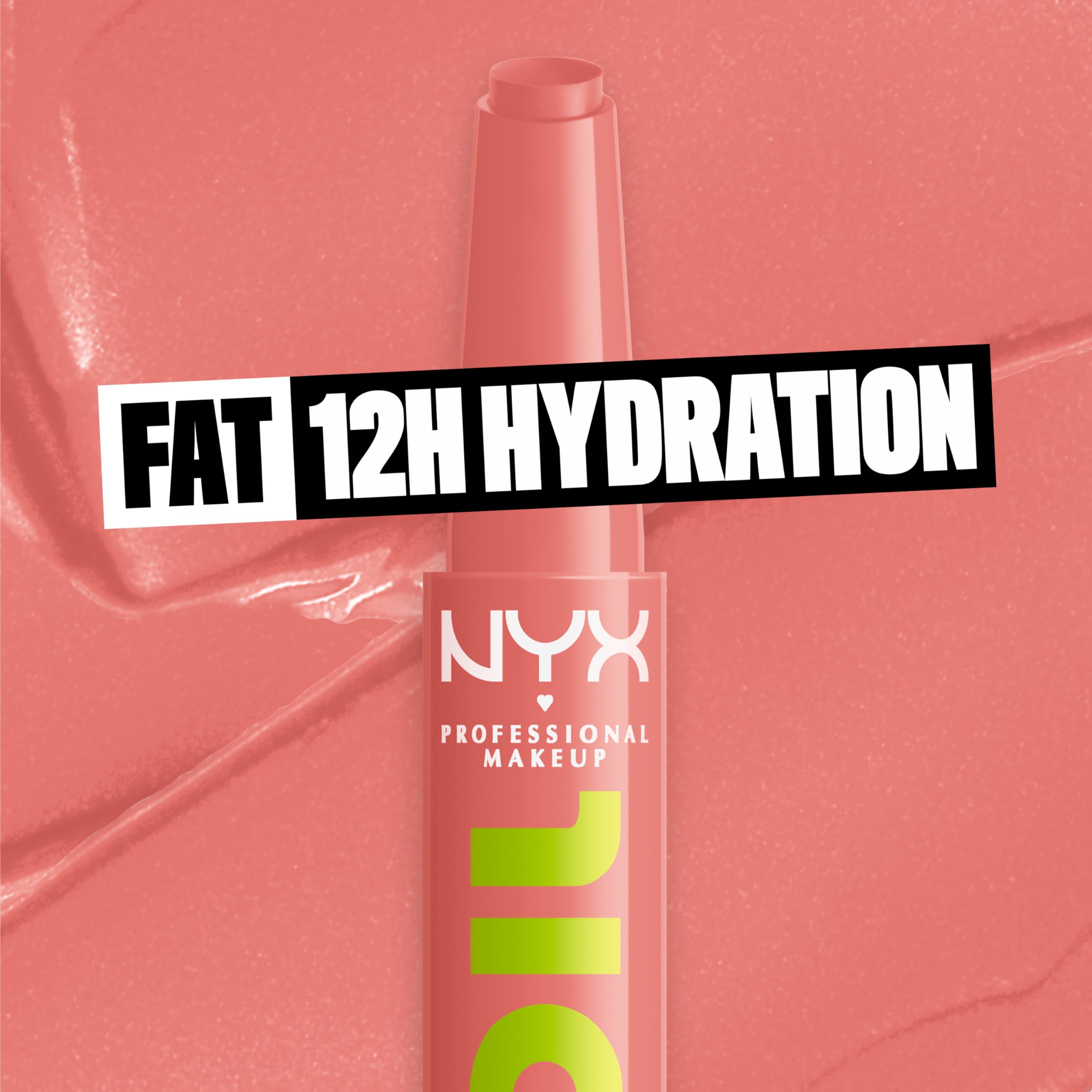 NYX PROFESSIONAL MAKEUP lip application close-up demonstrating smooth, non-sticky gloss