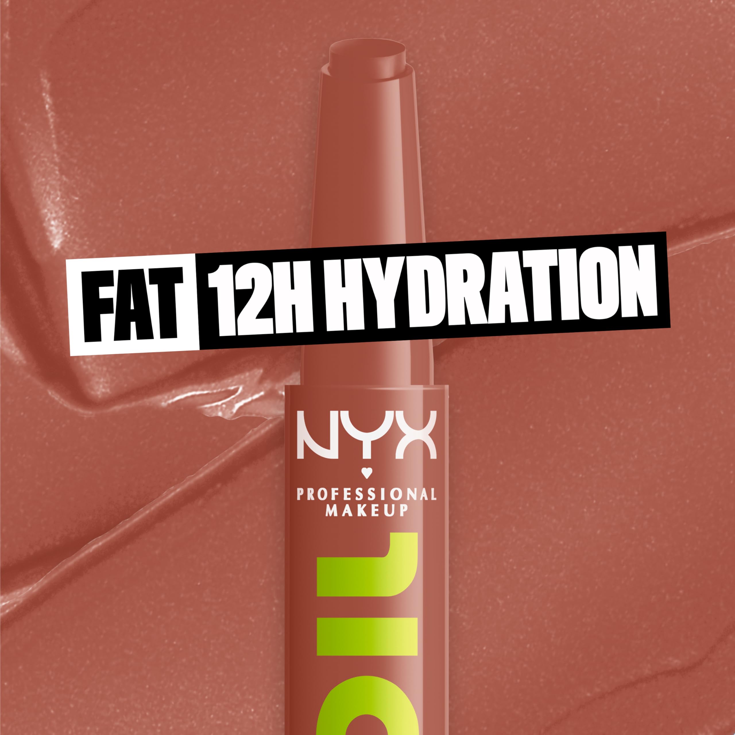 NYX PROFESSIONAL MAKEUP lips closeup nude showing glossy comfortable wear benefit
