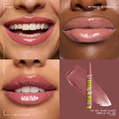 NYX PROFESSIONAL MAKEUP close-up of open click-up bullet showing product tip for precise application