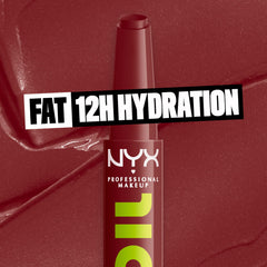 NYX PROFESSIONAL MAKEUP creamy texture close-up showing glossy finish and lightweight spreadability