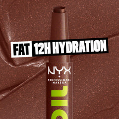 NYX PROFESSIONAL MAKEUP swatch texture smear highlighting glossy shine and buildable pigment