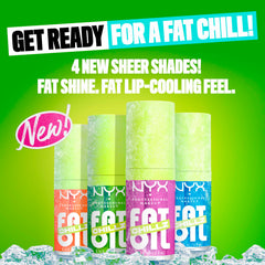NYX PROFESSIONAL MAKEUP jelly gloss texture on spatula showing non-sticky shine and smooth finish