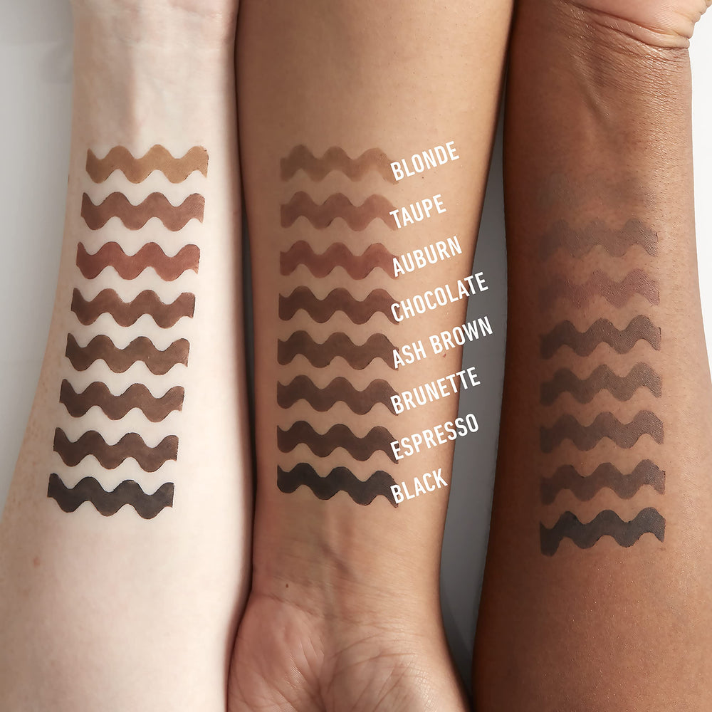 NYX PROFESSIONAL MAKEUP before and after brows showing fuller natural-looking volume benefit