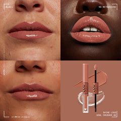 NYX PROFESSIONAL MAKEUP close-up texture of glossy finish showing non-sticky shine