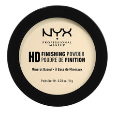 NYX PROFESSIONAL MAKEUP powder being applied with brush to cheek demonstrating long-wear setting benefit