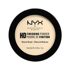 NYX PROFESSIONAL MAKEUP close-up of finely milled Banana powder texture showing soft matte blur benefit