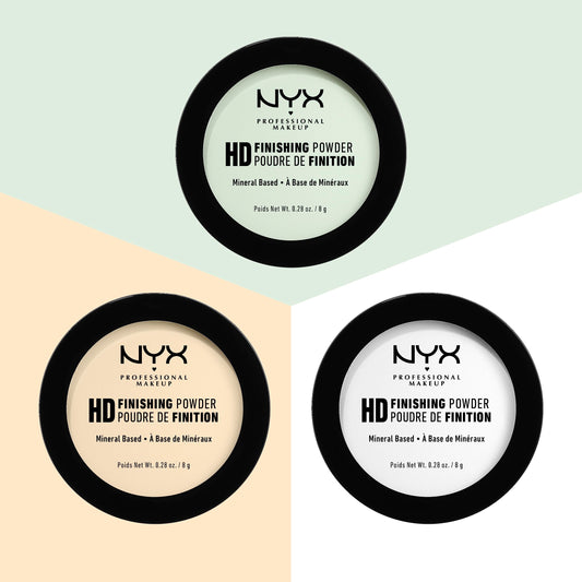 NYX PROFESSIONAL MAKEUP close-up powder texture illustrating fine-milled finish for seamless skin blurring