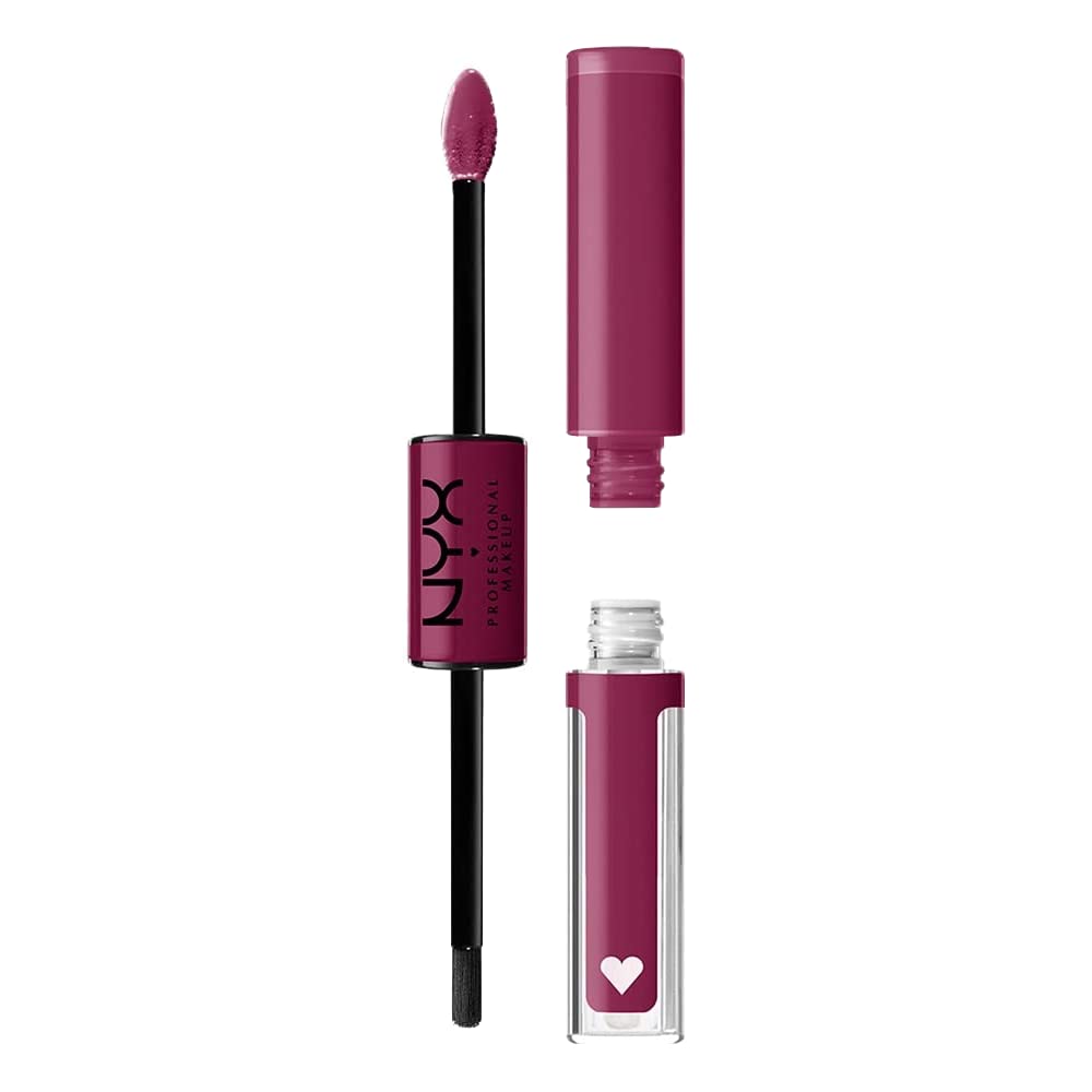 NYX PROFESSIONAL MAKEUP front packaging showing In Charge berry shade and benefits