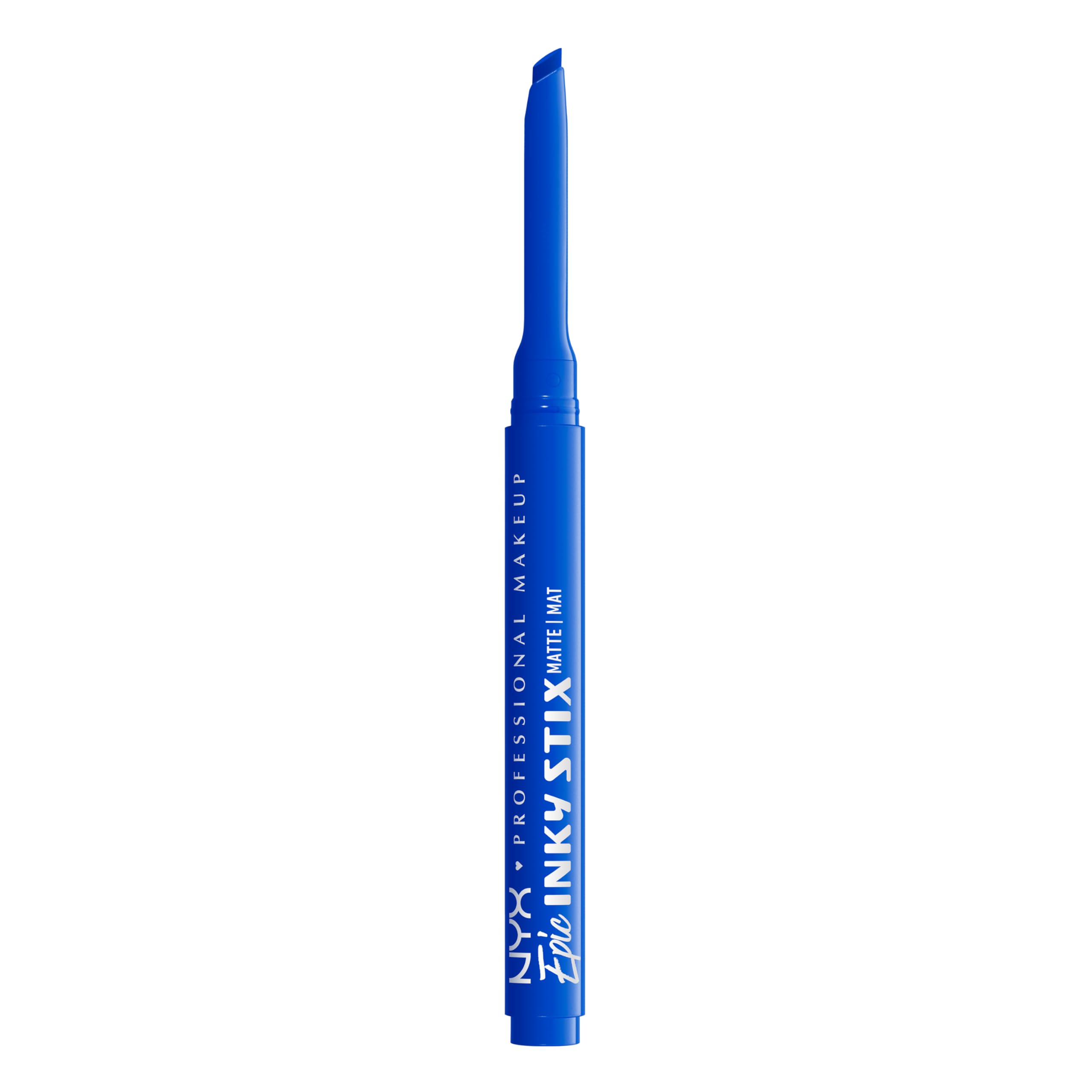 NYX Inky Stix front packaging showing cobalt click and stick convenience