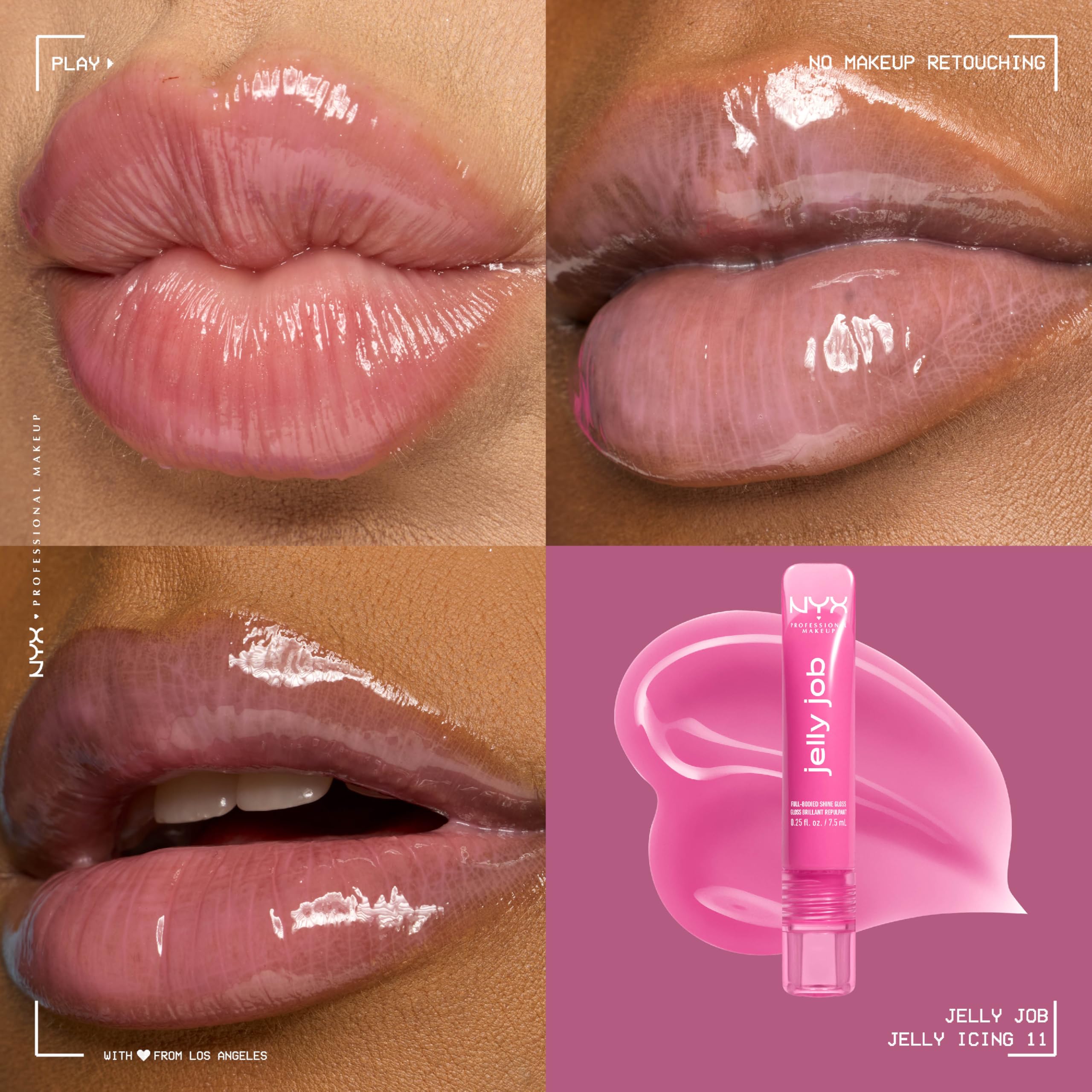 NYX PROFESSIONAL MAKEUP spatula applicator close-up for precise, clean application