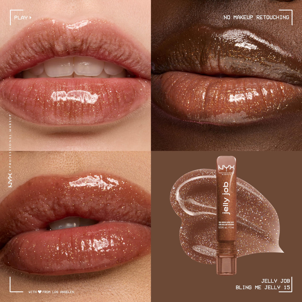 NYX PROFESSIONAL MAKEUP precision spatula applicator delivering controlled, even gloss application