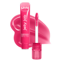 NYX PROFESSIONAL MAKEUP front packaging showing bright pink glossy tube and brand