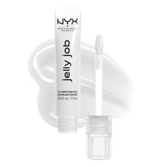 NYX PROFESSIONAL MAKEUP front packaging showing clear jelly gloss benefit high shine