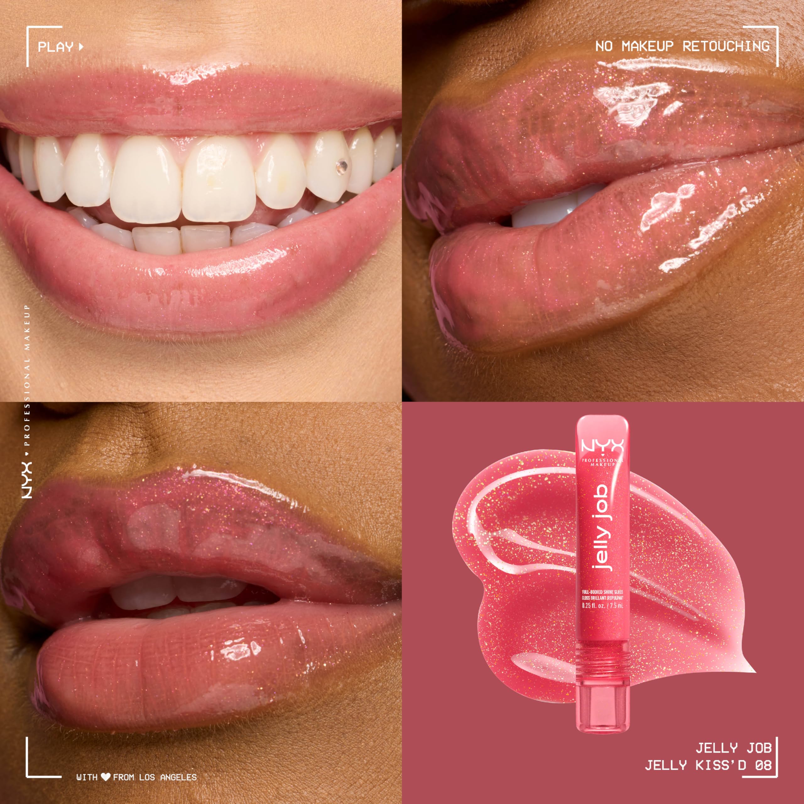 NYX jelly job precision spatula applicator demonstrating easy, accurate application