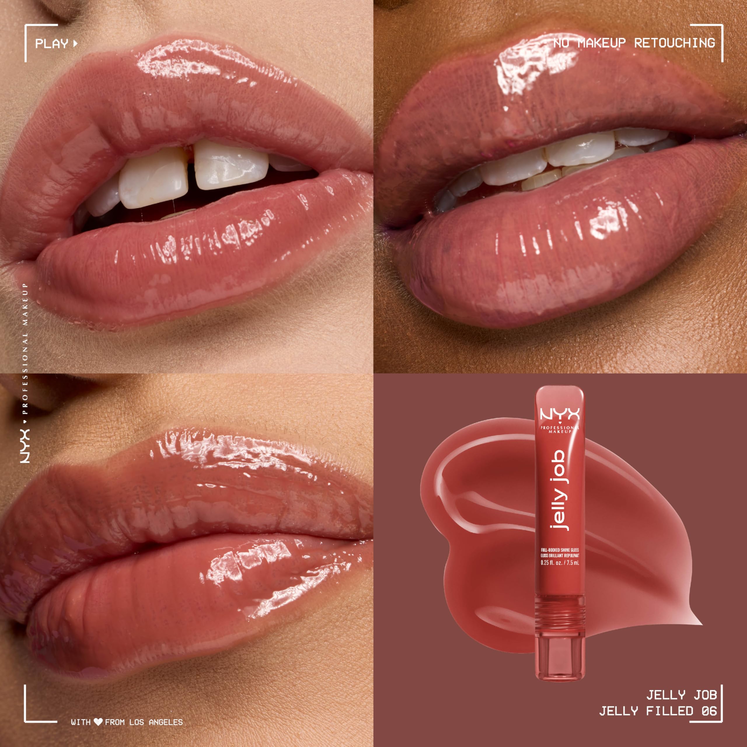 NYX PROFESSIONAL MAKEUP precision spatula applicator demonstrating even application