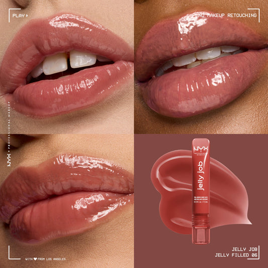 NYX PROFESSIONAL MAKEUP precision spatula applicator demonstrating even application