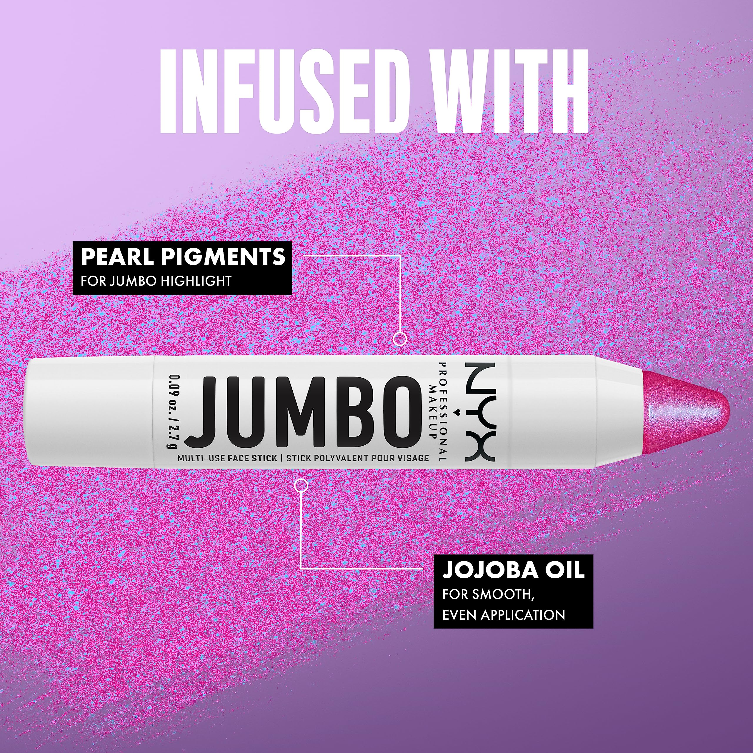 NYX PROFESSIONAL MAKEUP used on inner eye corner giving brightening pop benefit