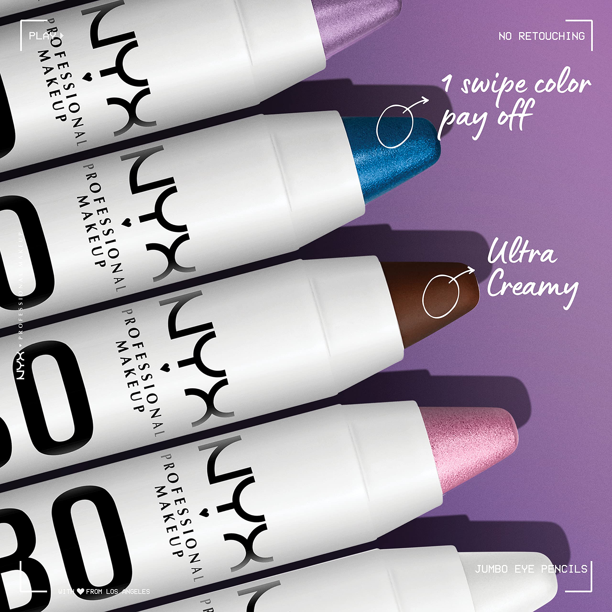 NYX PROFESSIONAL MAKEUP sharpened tip detail illustrating precise liner potential and control