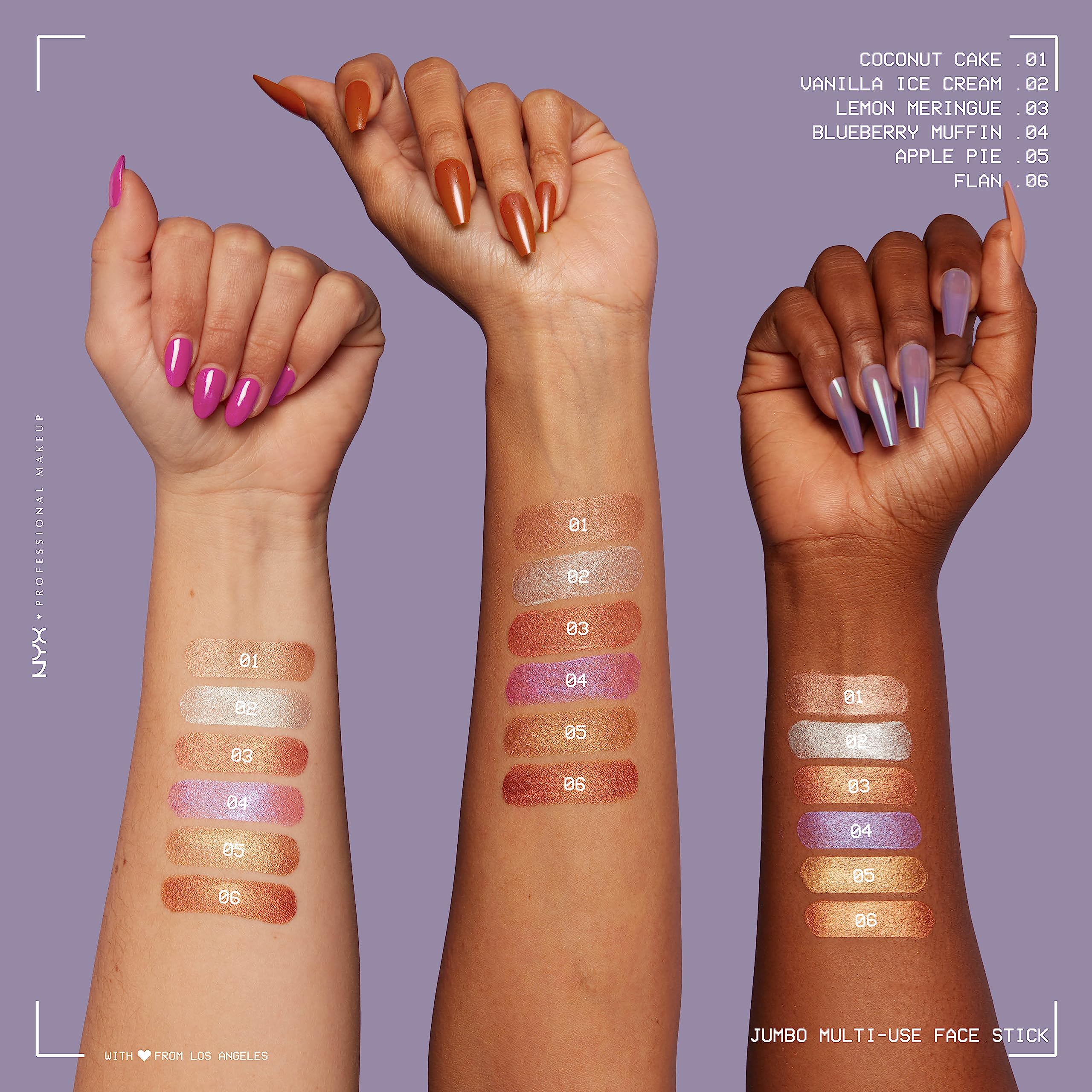 NYX PROFESSIONAL MAKEUP applied to cheek highlighting natural luminous lift benefit