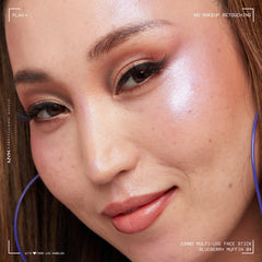 NYX PROFESSIONAL MAKEUP texture swiped on skin showing smooth, blendable finish benefit