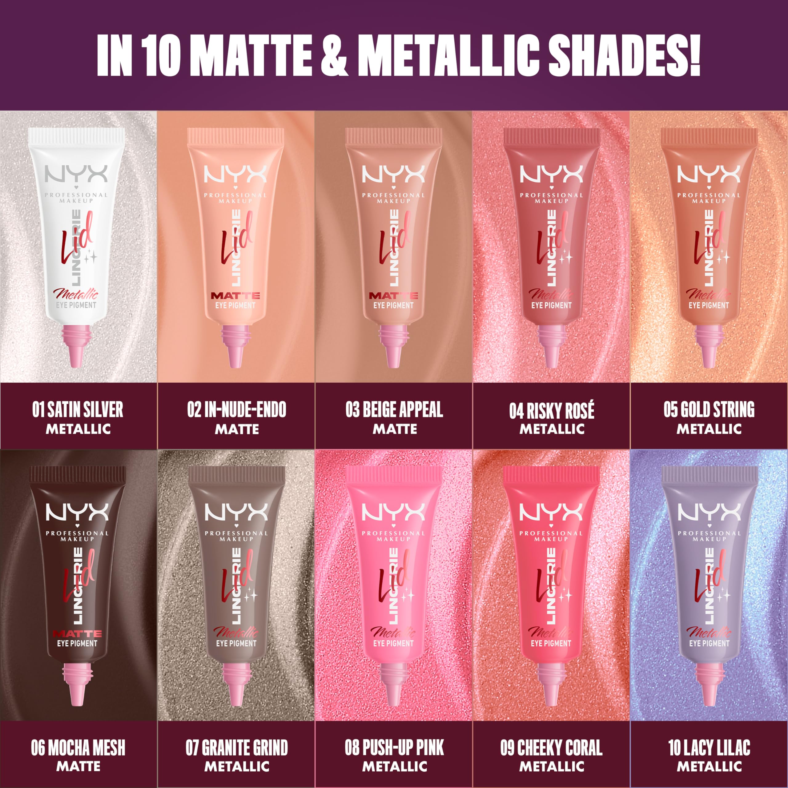 NYX PROFESSIONAL MAKEUP fingertip applying pigment on eyelid benefit: one-swipe convenience
