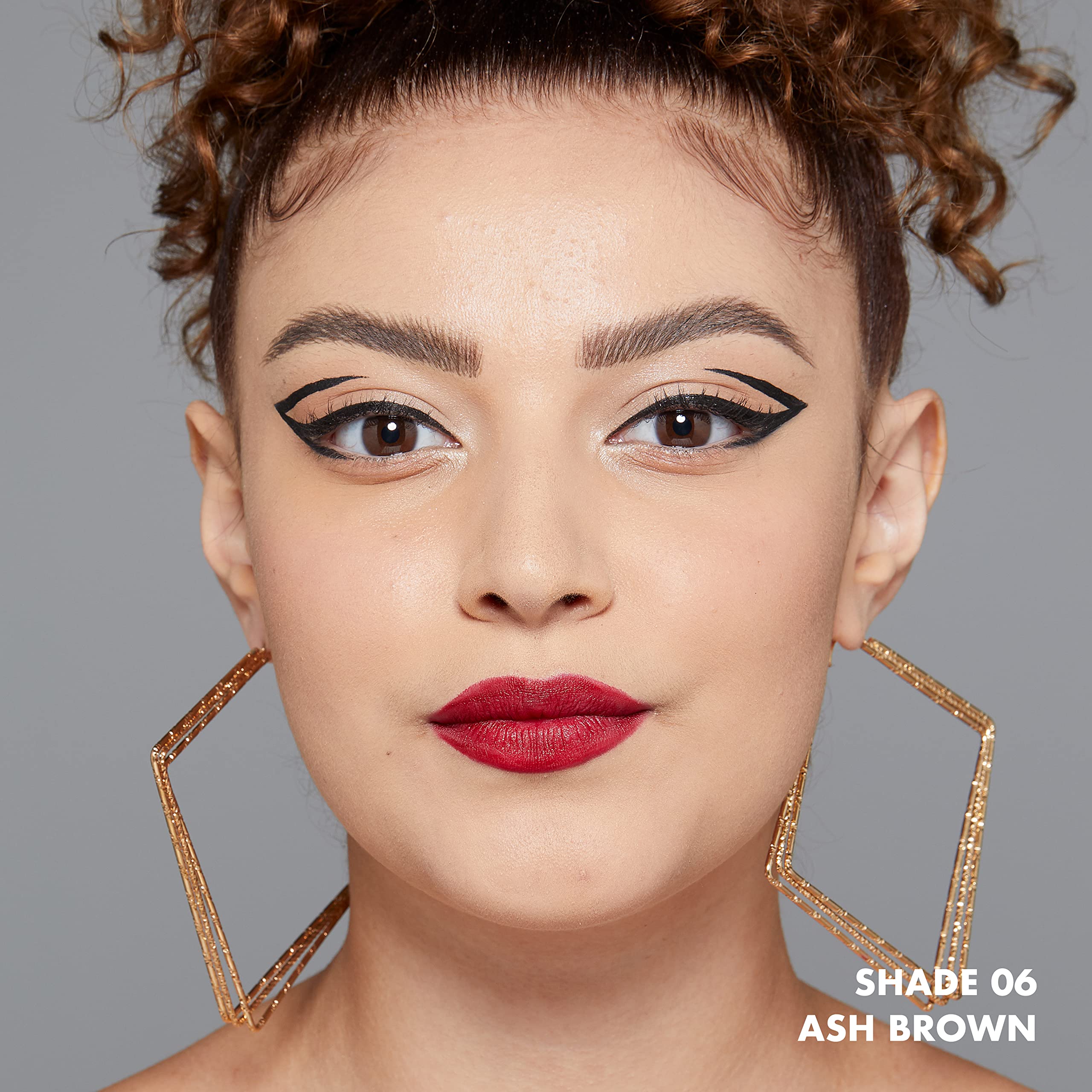 NYX PROFESSIONAL MAKEUP lifestyle portrait highlighting natural lifted brows