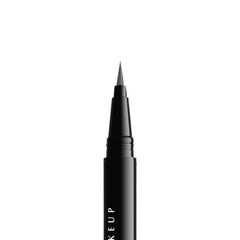 NYX PROFESSIONAL MAKEUP finished laminated brow look demonstrating texture