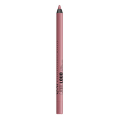 NYX PROFESSIONAL MAKEUP front pencil shot showing shade and packaging benefit bold color