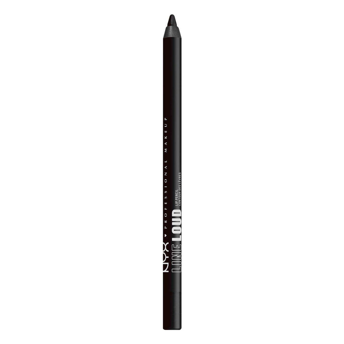 NYX PROFESSIONAL MAKEUP front packaging showing Evil Genius pencil and bold color benefit
