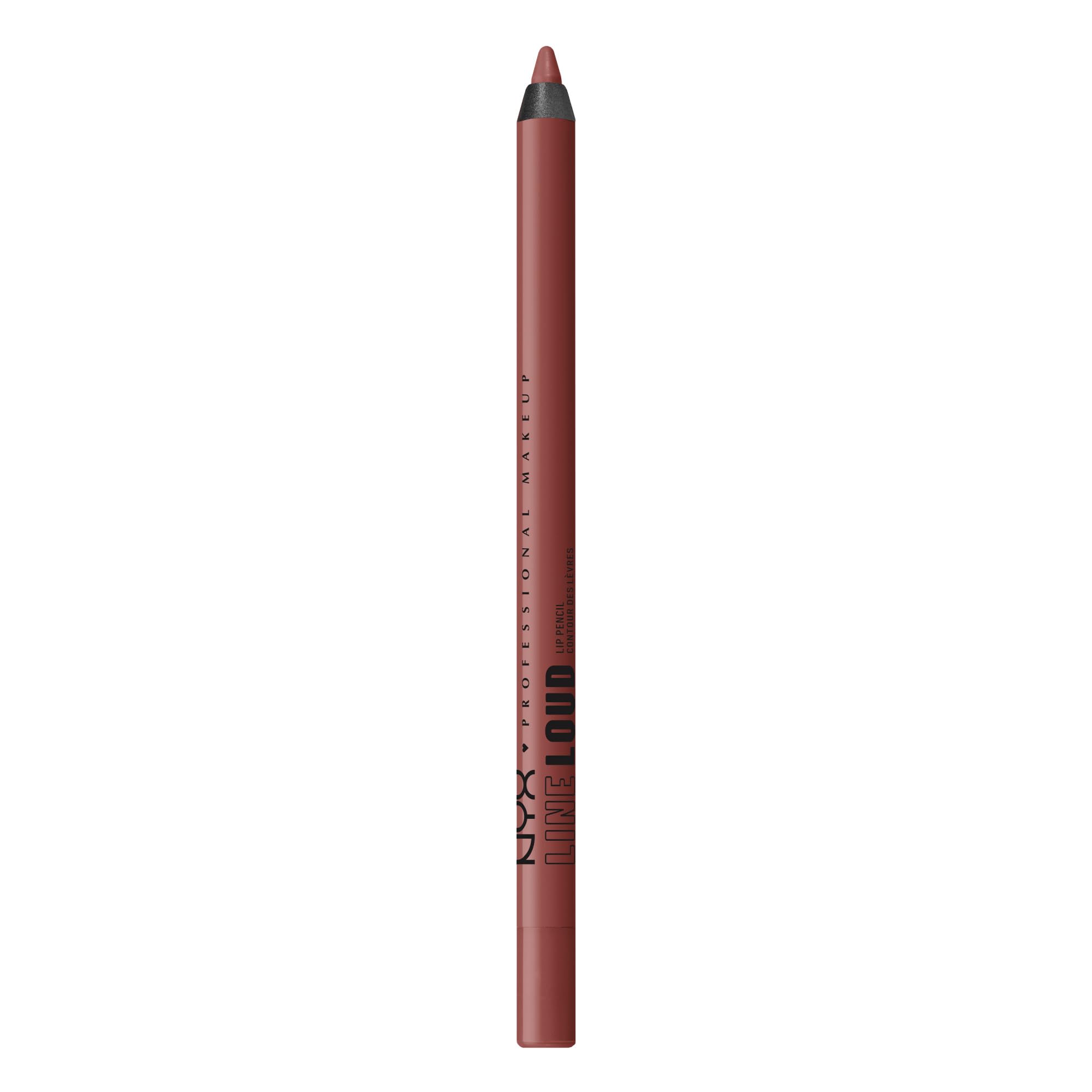 NYX PROFESSIONAL MAKEUP Line Loud front packaging showing shade name and pencil finish for clear selection