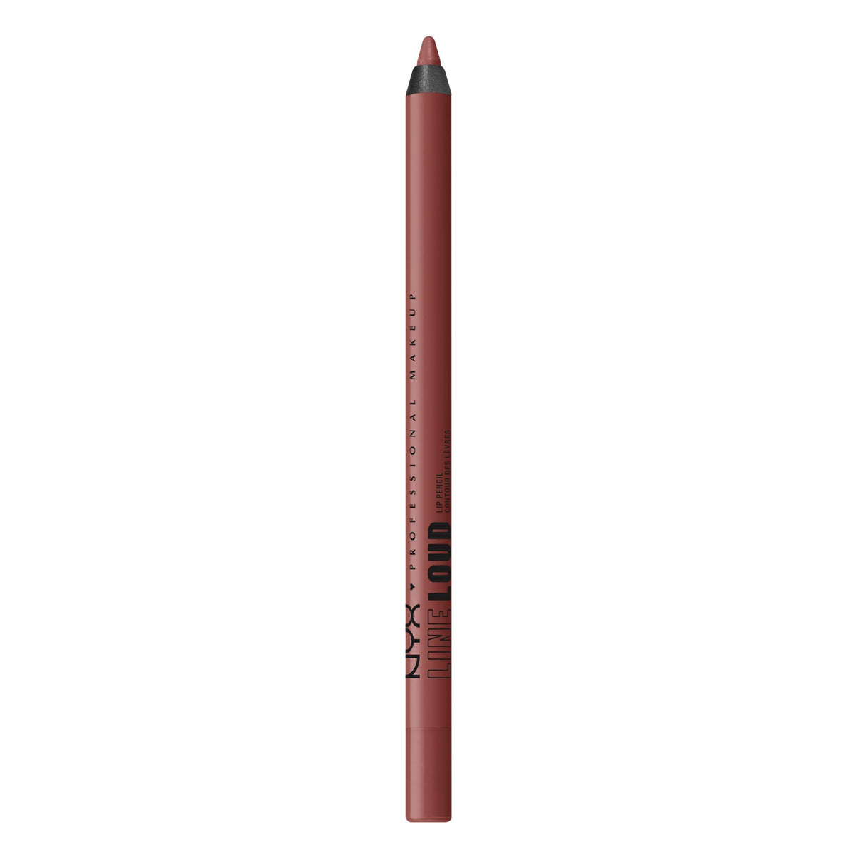 NYX PROFESSIONAL MAKEUP Line Loud front packaging showing shade name and pencil finish for clear selection