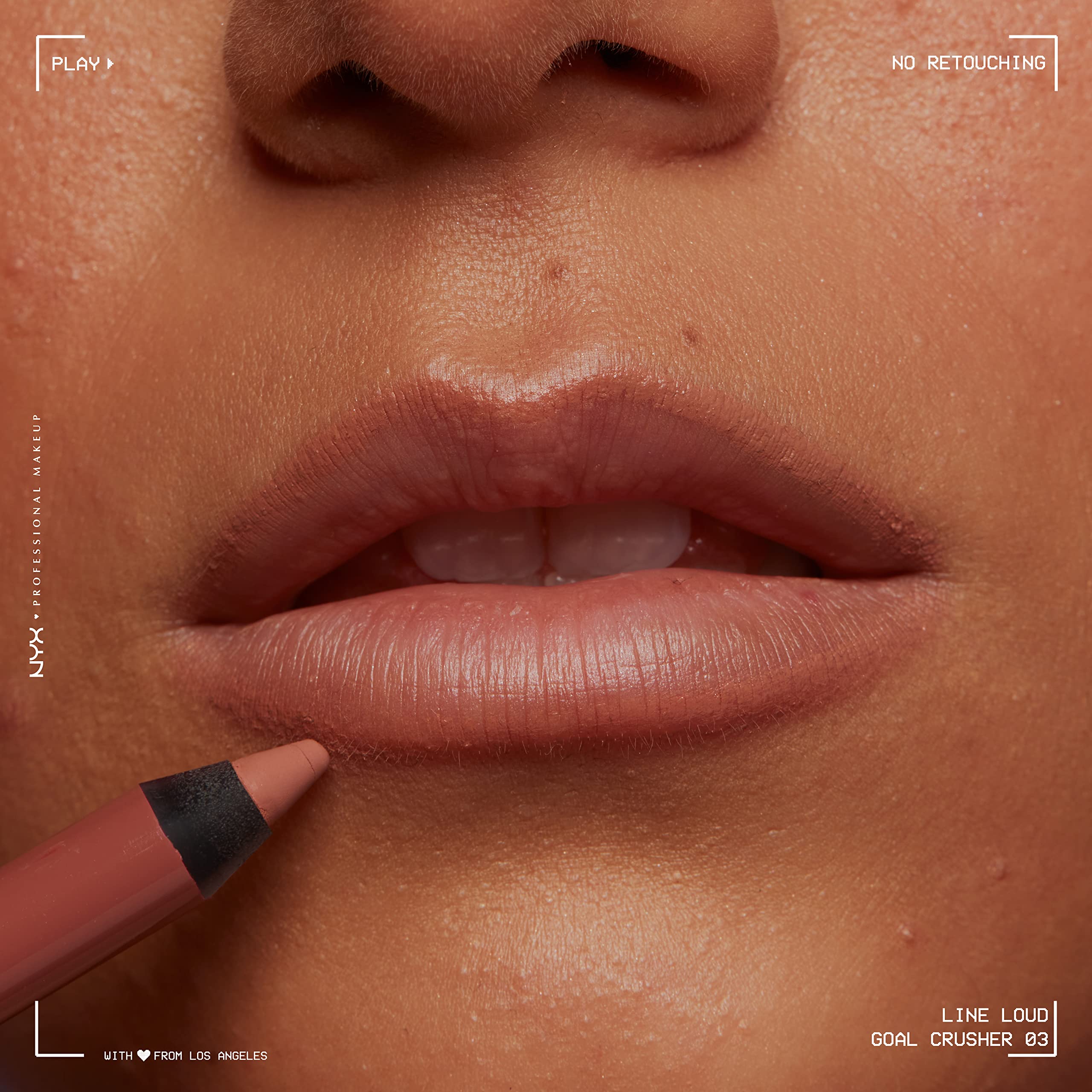 NYX Line Loud paired with lip products showing layering options