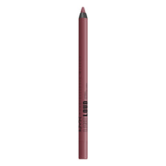 NYX PROFESSIONAL MAKEUP front packaging of Line Loud Magic Maker shows bold orange shade and pencil tip, vibrant payoff