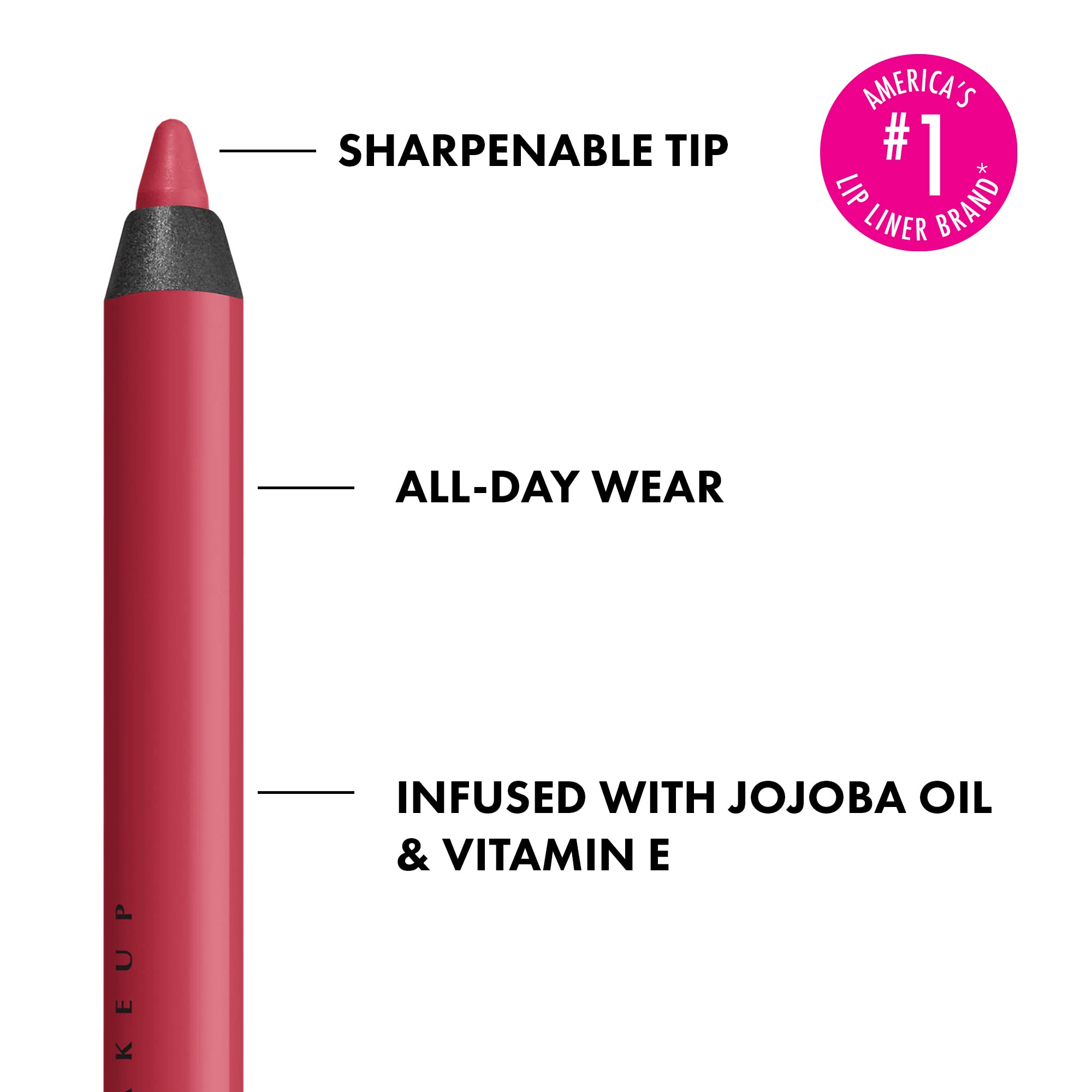 NYX PROFESSIONAL MAKEUP close-up pencil tip displaying fine point for precise lining